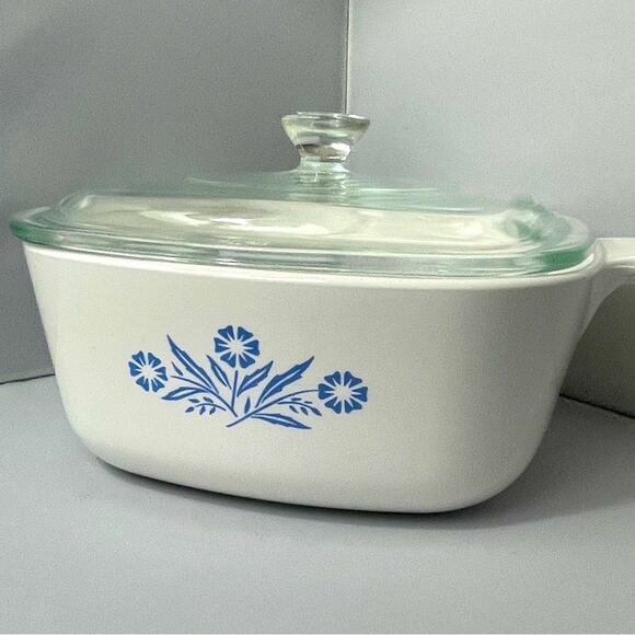 2 Quart A2B Corningware Blue Cornflower‎ Dish with Lid - Picture 1 of 7